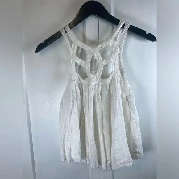 Free People FP One - Geo Blouson Tank Top boho white - XSmall - Picture 6 of 10